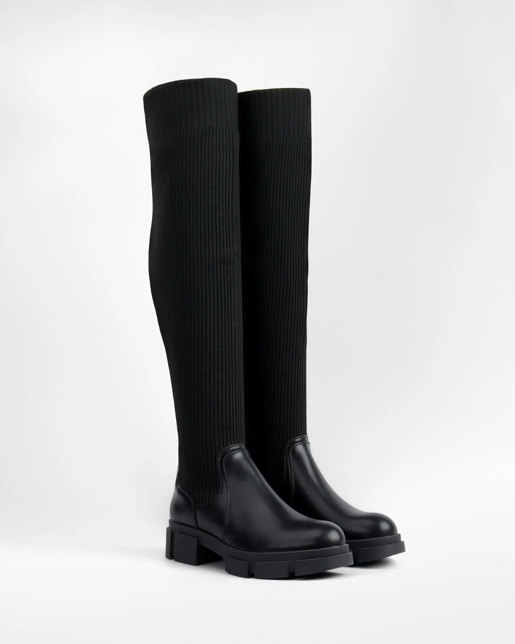 Ivy - Bottes cuissardes en chaussette - La Bottine Souriante