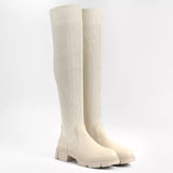 Ivy - Bottes cuissardes en chaussette - La Bottine Souriante