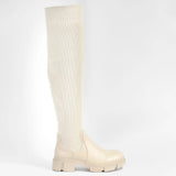 Ivy - Bottes cuissardes en chaussette - La Bottine Souriante
