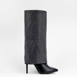 Luna - Bottes à talon à strass - La Bottine SourianteChaussures
