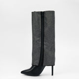 Luna - Bottes à talon à strass - La Bottine SourianteChaussures