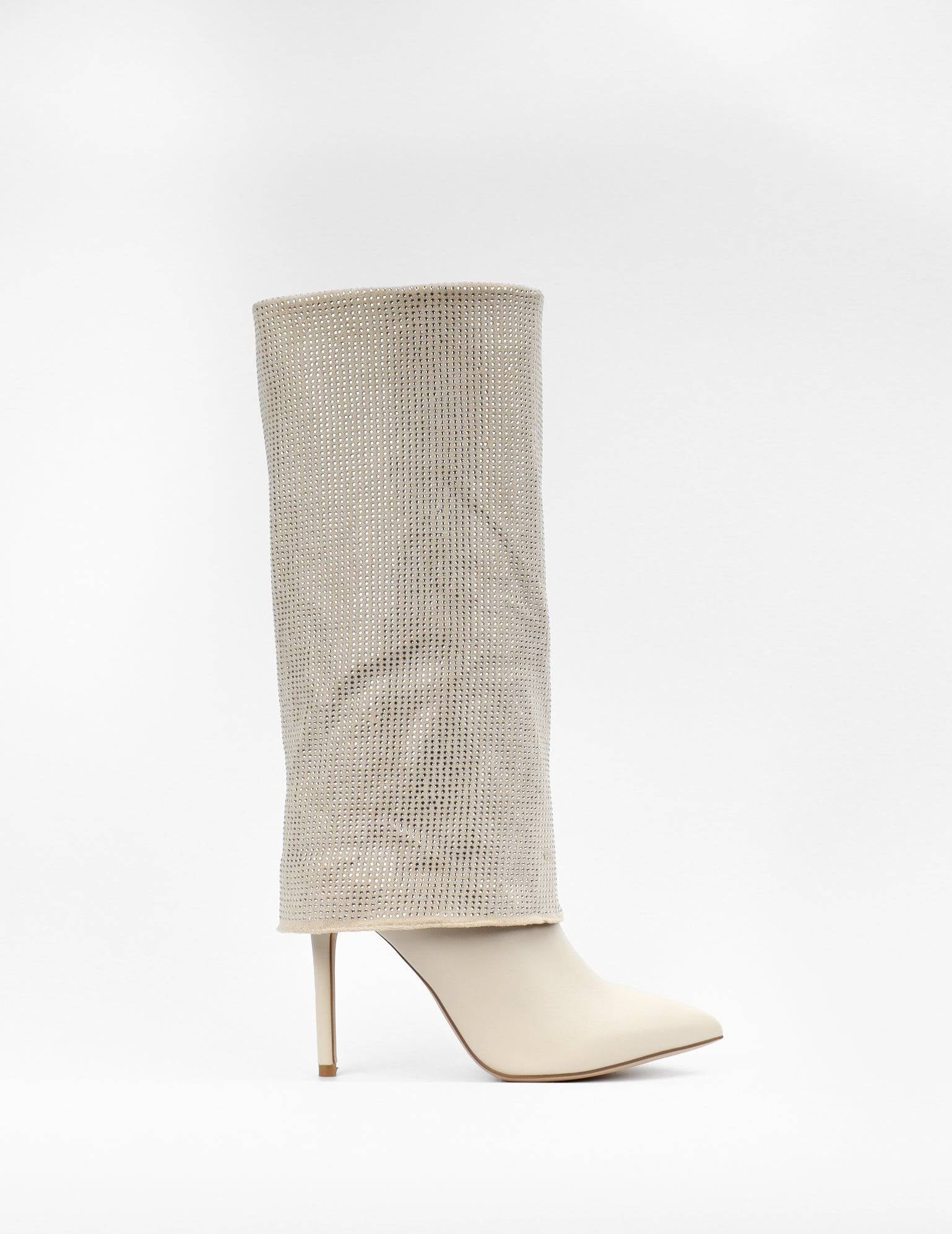 Luna - Bottes à talon à strass - La Bottine SourianteChaussures