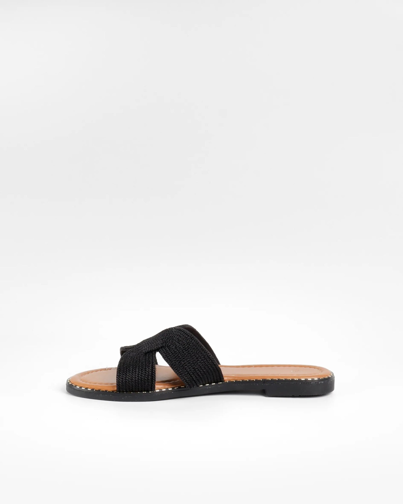 Mules plates tressées Ella - La Bottine SourianteChaussures