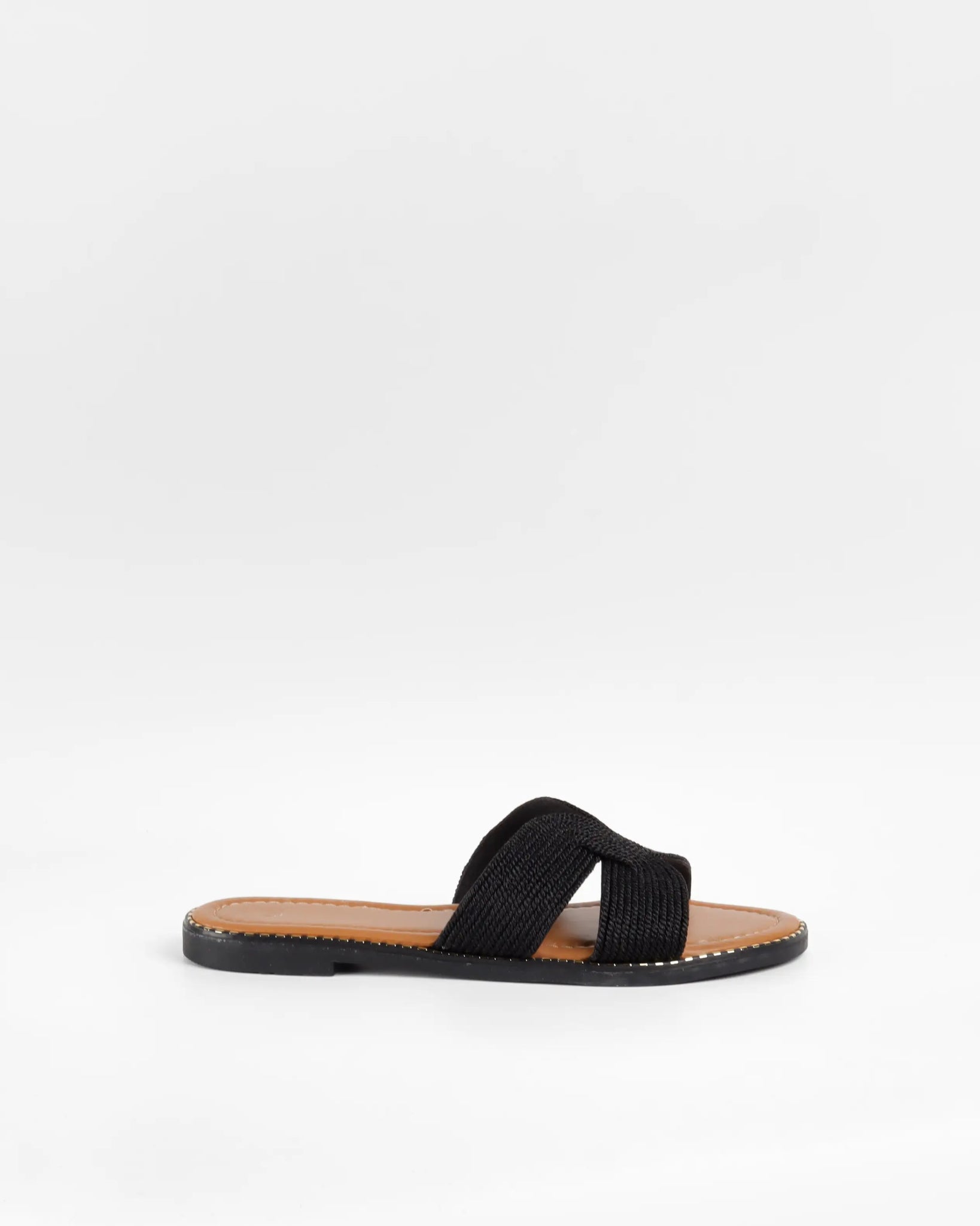 Mules plates tressées Ella - La Bottine SourianteChaussures