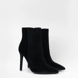 Sarah - Bottine à talon velours - La Bottine SourianteChaussures