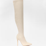 Serena - Bottes cuissardes chaussette à talon - La Bottine SourianteChaussures