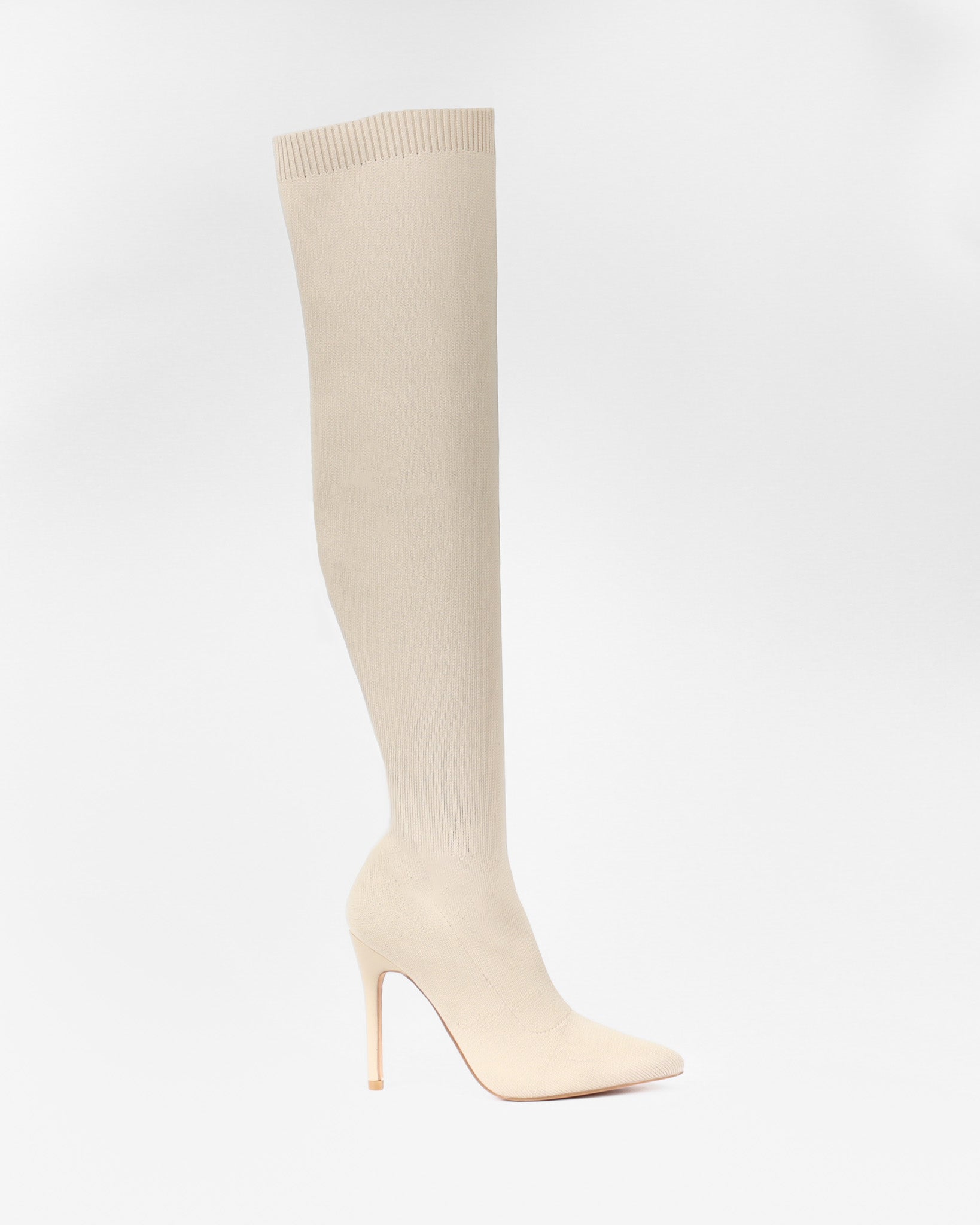 Serena - Bottes cuissardes chaussette à talon - La Bottine SourianteChaussures