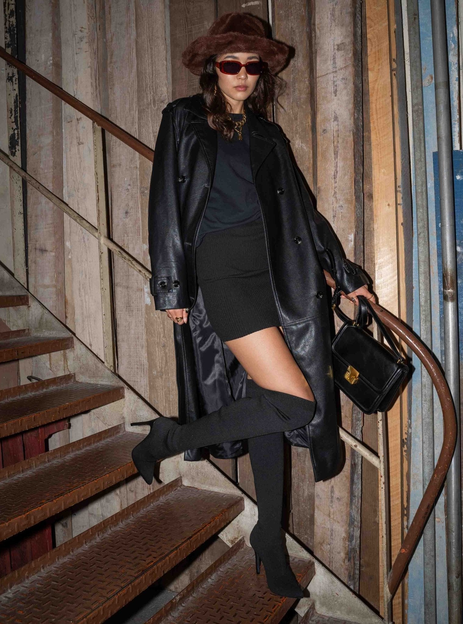 Serena - Bottes cuissardes chaussette à talon - La Bottine SourianteChaussures