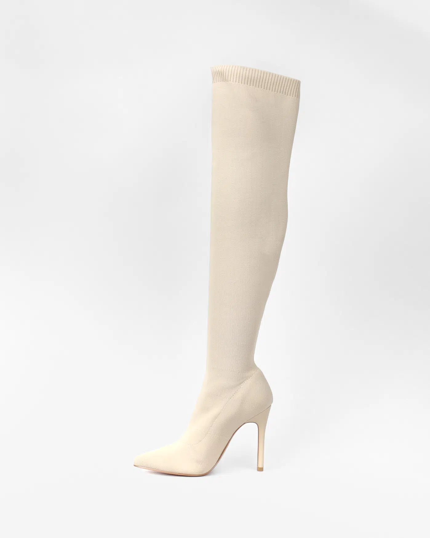 Serena - Bottes cuissardes chaussette à talon - La Bottine SourianteChaussures