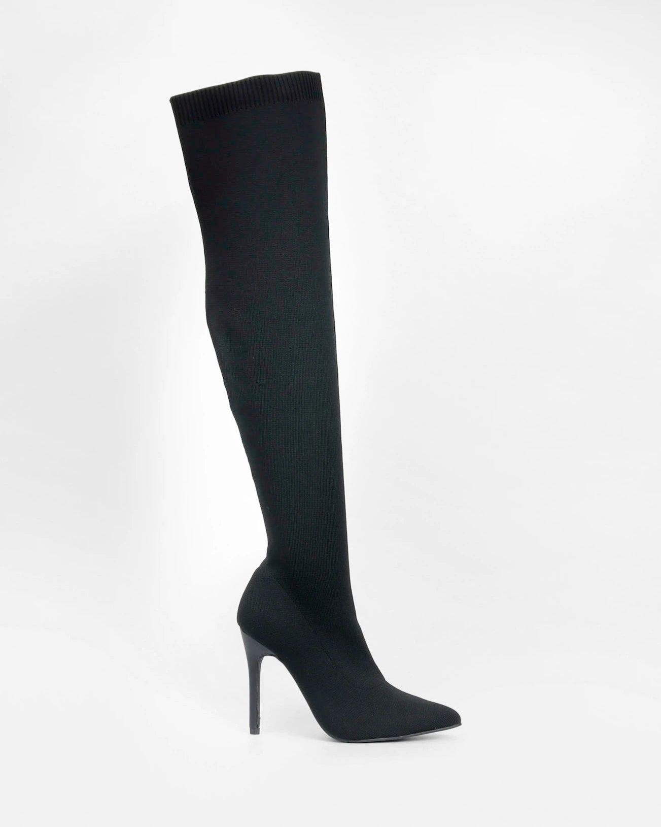 Serena - Bottes cuissardes chaussette à talon - La Bottine SourianteChaussures