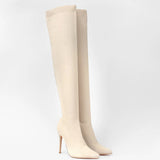 Serena - Bottes cuissardes chaussette à talon - La Bottine SourianteChaussures