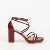 Hortense Patent Heeled Sandals