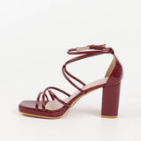 Hortense Patent Heeled Sandals