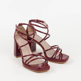 Hortense Patent Heeled Sandals