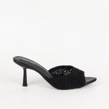 Lena mules à talon tressées