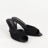 Lena mules à talon tressées