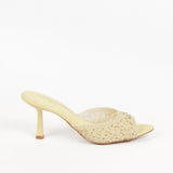 Lena mules à talon tressées