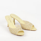 Lena mules à talon tressées