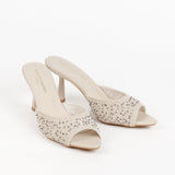 Lena mules à talon tressées