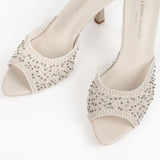 Lena mules à talon tressées