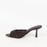 Lena mules à talon tressées