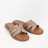 Ninon flat taupe mules