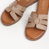 Ninon flat taupe mules