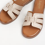 Ninon flat beige mules