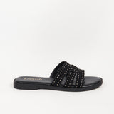 Ninon black flat mules