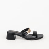 Mules Esther à bijou doré