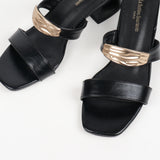Mules Esther à bijou doré