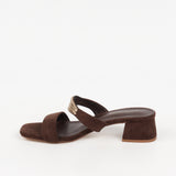 Mules Esther à bijou doré