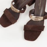 Mules Esther à bijou doré