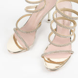 Appolline sandales à talon et brides à strass