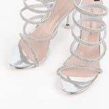 Appoline sandales à talon et brides à strass