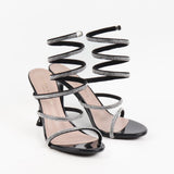 Appoline sandales à talon et brides à strass