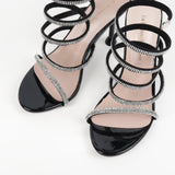Appoline sandales à talon et brides à strass