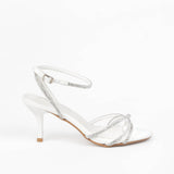 Iris heeled sandals with rhinestone straps
