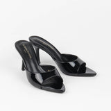 Mules vernis à talon Isa