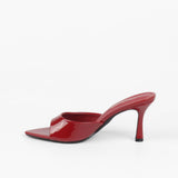 Mules vernis à talon Isa