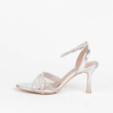 Nina sandales à talon et brides et strass