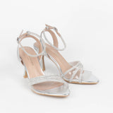 Nina sandales à talon et brides et strass