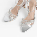 Nina sandales à talon et brides et strass