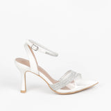 Nina sandales à talon et brides et strass