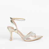Nina sandales à talon et brides et strass