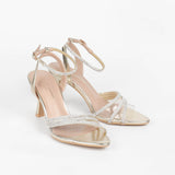 Nina sandales à talon et brides et strass