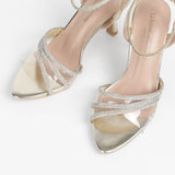 Nina sandales à talon et brides et strass