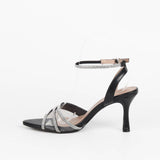 Nina sandales à talon et brides et strass