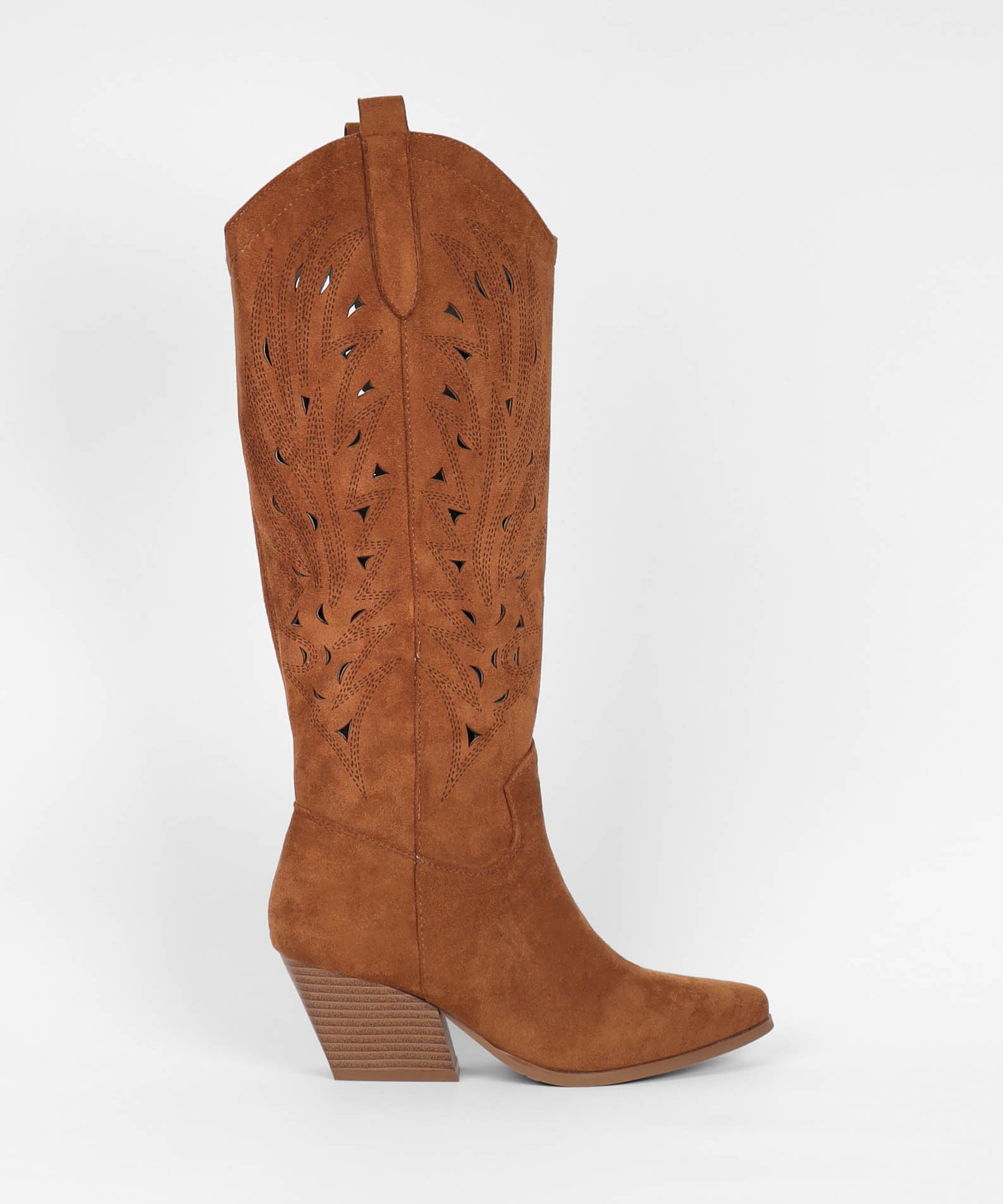 Bottes camel femmes western a talon