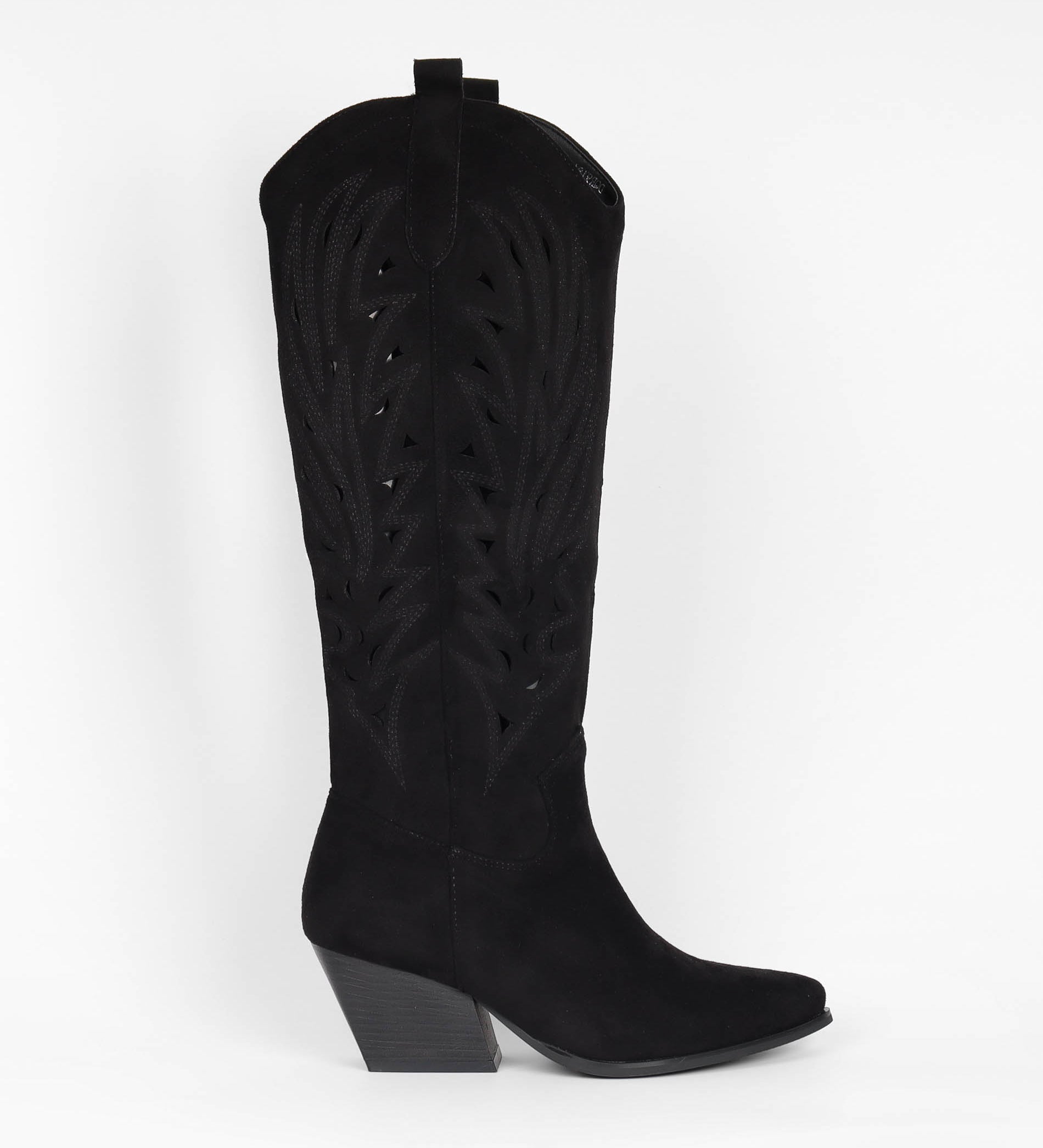 Bottes noires femmes western a talon